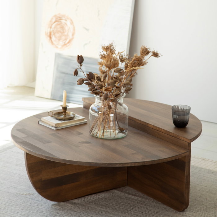 Hanah Home Podium Wood - Walnut Juego de mesa de centro
